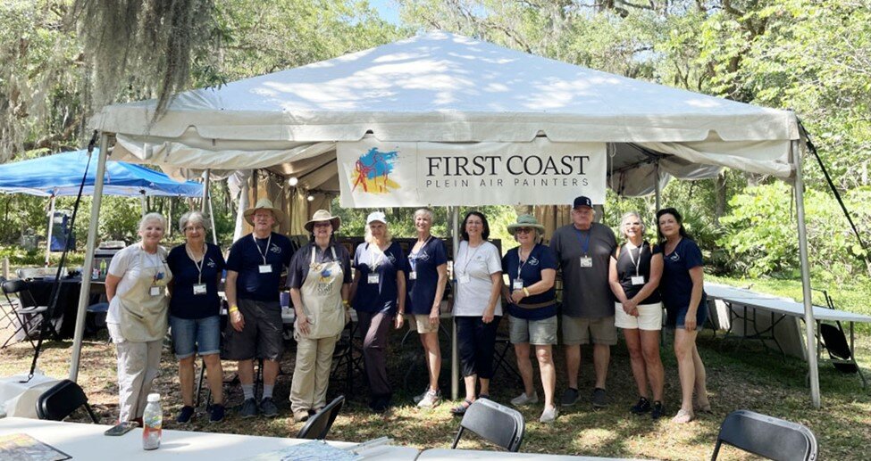 The First Coast Plein Air Painters is a group of enthusiastic and dedicated plein air painters based in Northeast Florida and Southeast Georgia.